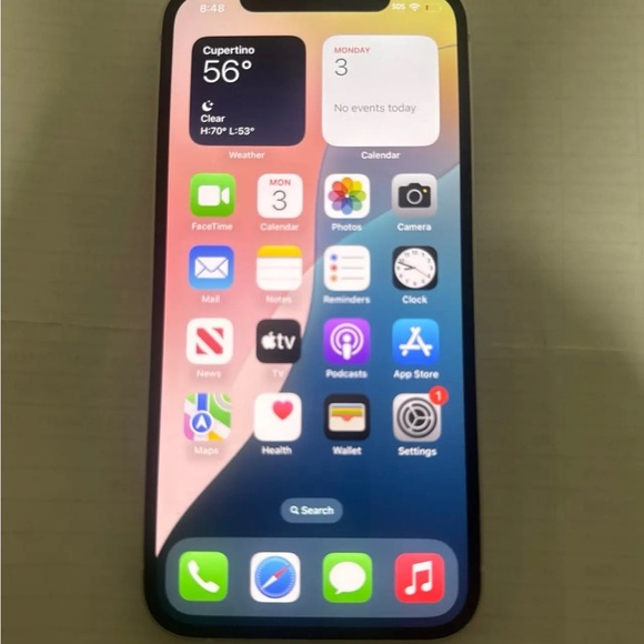 iPhone 15Pro Max 256GB Silver (Locked to Spectrum) FRONT SND BACK CRACKED READ - Picture 2 of 8